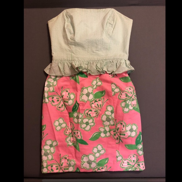Lilly Pulitzer Strapless Mini Dress - Picture 1 of 3